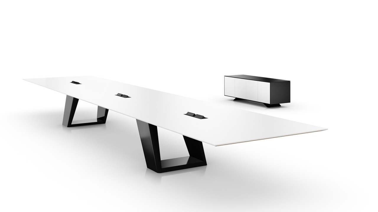 60x288 Expanse Black Base Knife White Top and Credenza PD 1280 720