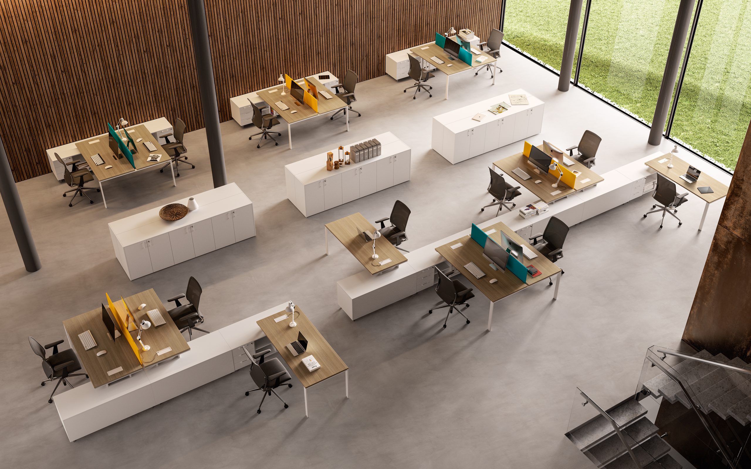 Office Furniture Concept B Render 3 scaled